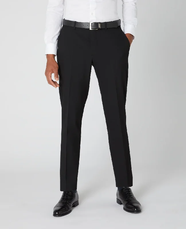 Men's Suits with Mother-of-Pearl ButtonsTapered Fit Formal Trousers