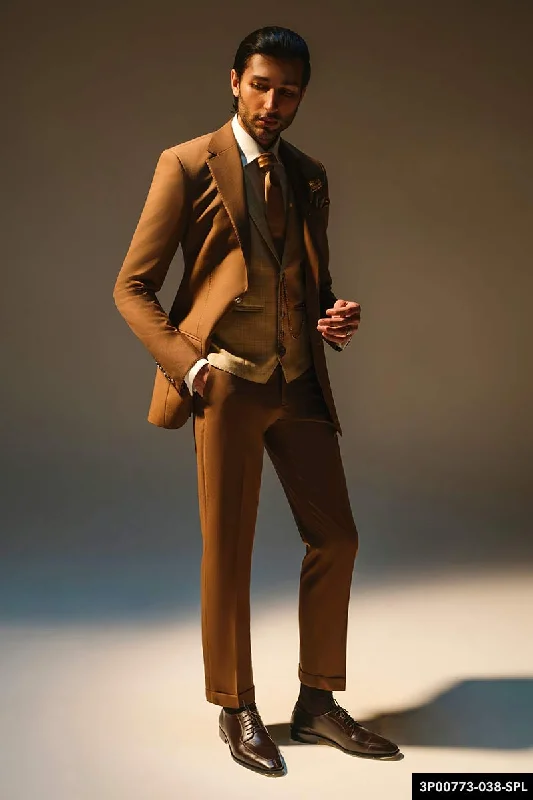 Men's Suits with Phone PocketsSovranità Three Piece Suit