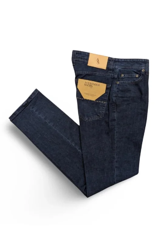 Practical Men's Machine-Washable SuitsTailored Jeans - Raw