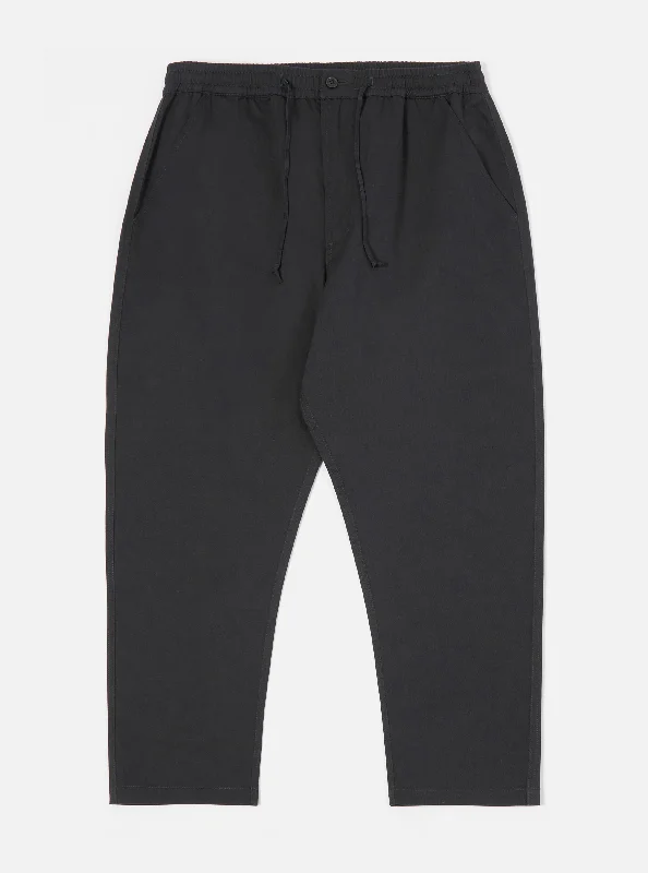 Unique Men's Made-to-Measure SuitsUniversal Works Hi Water Trouser in Black Twill