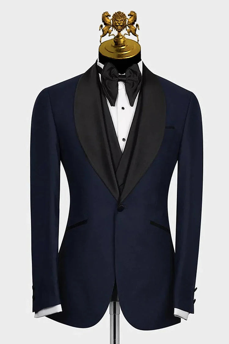 Men's Suits with Mother-of-Pearl Buttonssample Tuxedo three piece suit