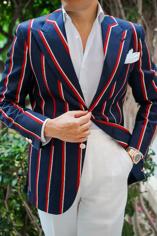 Men's Suits with Three-Button JacketsCapri Stripe Jacket Luxury Line