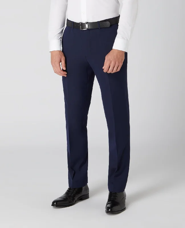 Men's Suits with Plastic ButtonsTapered Fit Formal Trousers