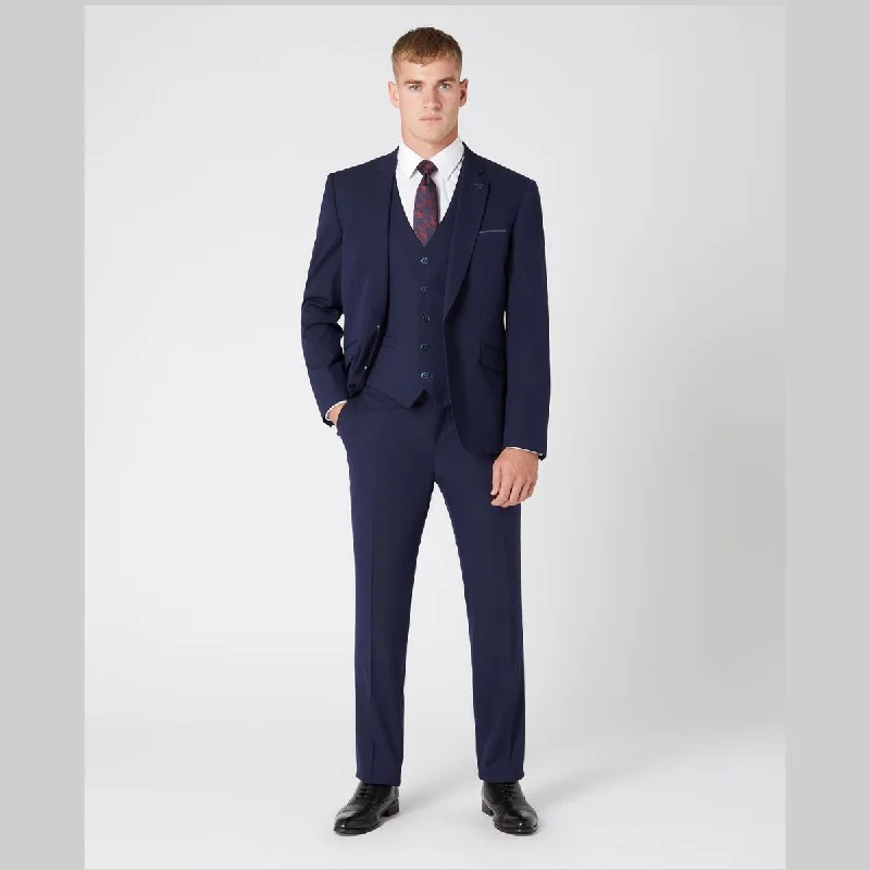 Men's Suits with Single VentsRemus Uomo Tapered Fit Suit Jacket - Navy