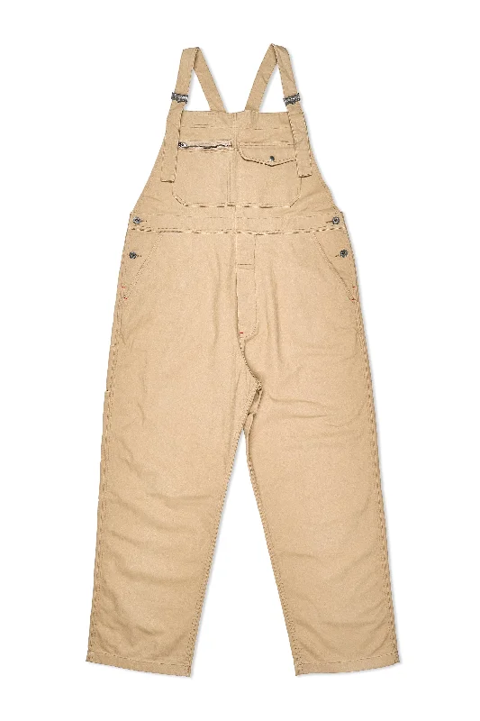 Designer Men's Bespoke SuitsNigel Cabourn P-51 Beige Cotton Twill Dungaree