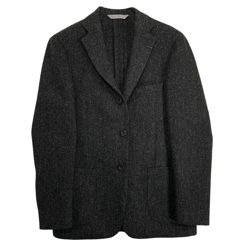 Men's Suits for Legal ProfessionsCharcoal Harris Tweed Three Button Wool Sport Jacket