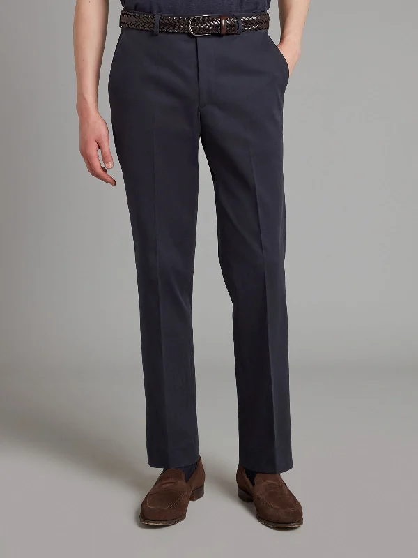 Men's Suits with Flat-Front TrousersBrompton Chinos - Navy