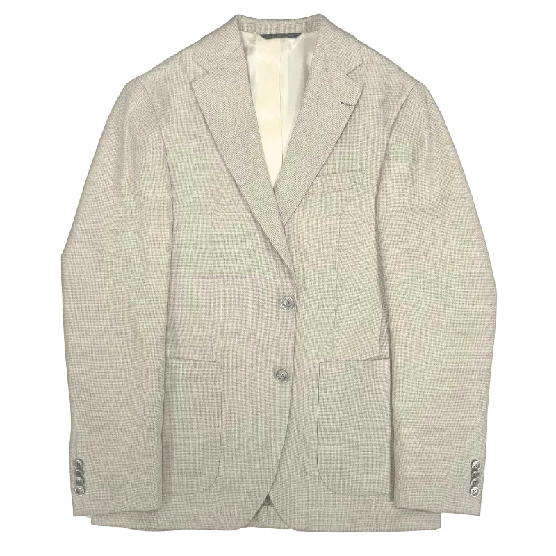 Men's Suits for Warm WeatherSand KIN Two Button Wool Canvas Sport Jacket