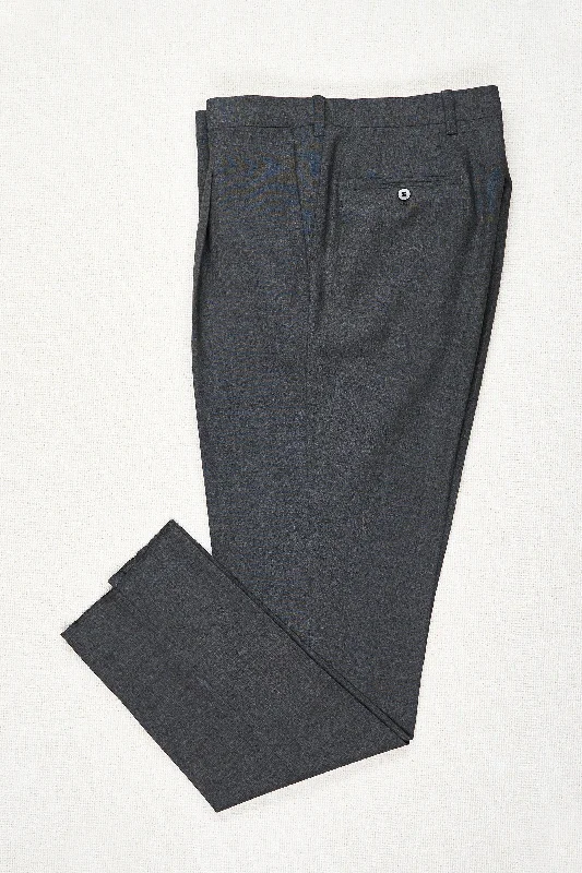 Men's Suits for Special OccasionsOrazio Luciano Grey Wool Single Pleat Trousers Bespoke