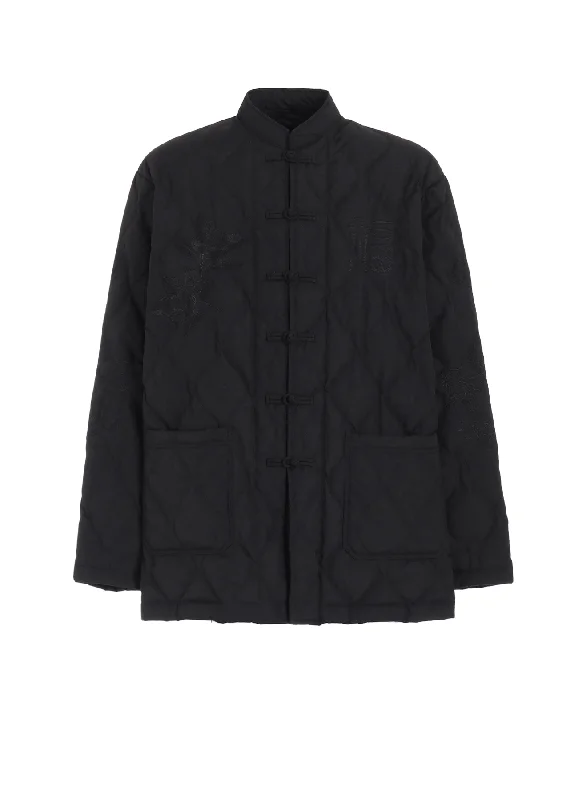 Practical Men's Machine-Washable Suits【S'YTE X TAION】SOUVENIR EMBROIDERED QUILTED DOWN CHINA JACKET