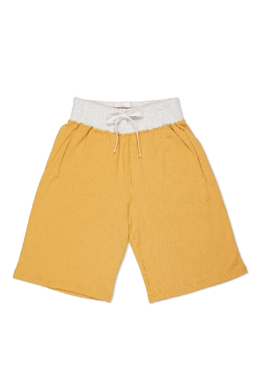 Warm Men's Wool-Blend SuitsNigel Cabourn Yellow French Terry Sweat Shorts