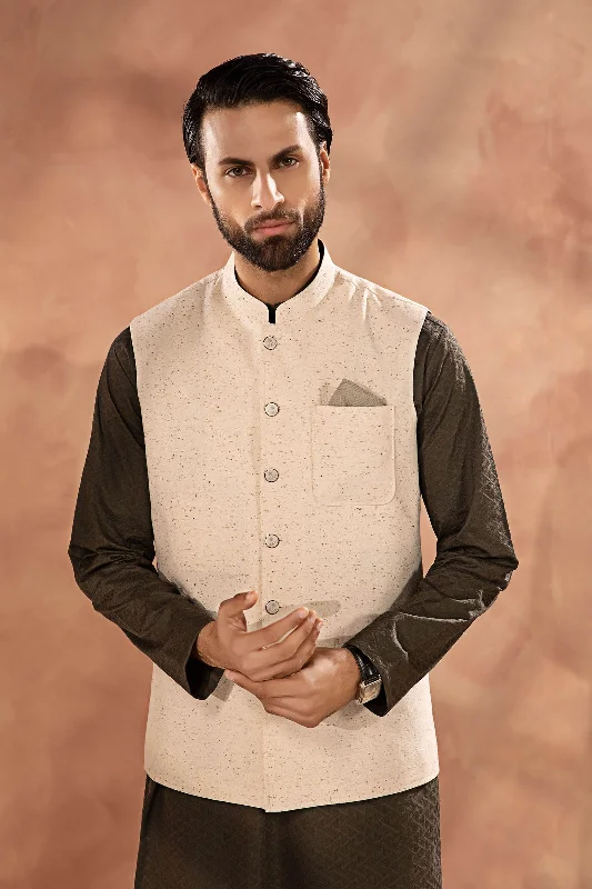 Men's Suits with SuspendersOff-White Waistcoat | GTS-SS24-22