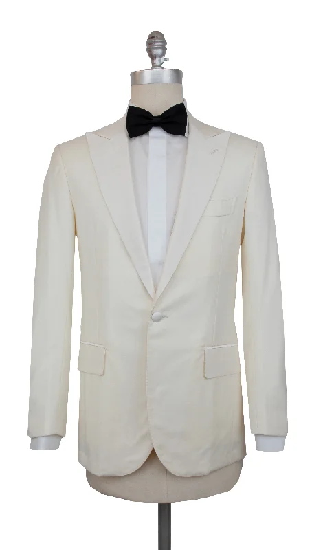 Men's Suits with Skinny LegsPrincipe d'Eleganza Cream Tuxedo Jacket