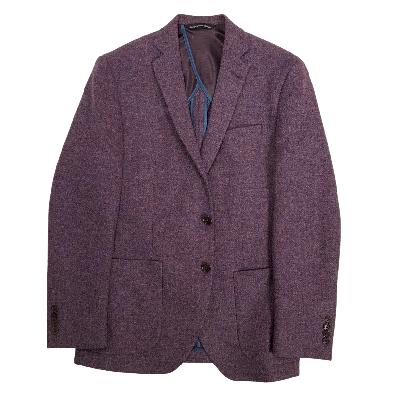 Men's Suits with Linen-Blend FabricsOrchid Tweed Two Button Wool Sport Jacket