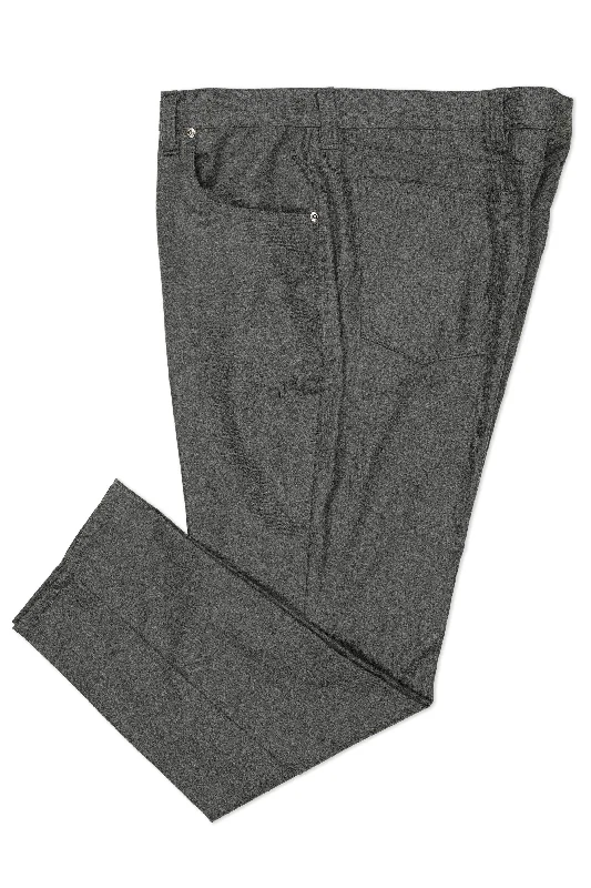 Men's Suits with Peak LapelsGrey Flannel Wool Trousers