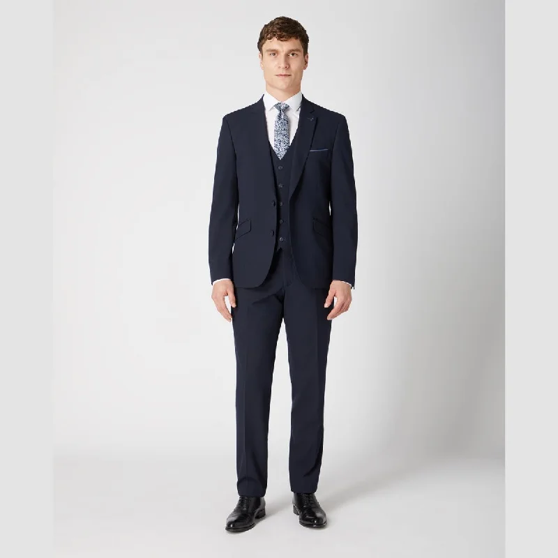 Men's Suits with Ventless JacketsRemus Uomo Tapered Fit Suit Jacket - Dark Navy