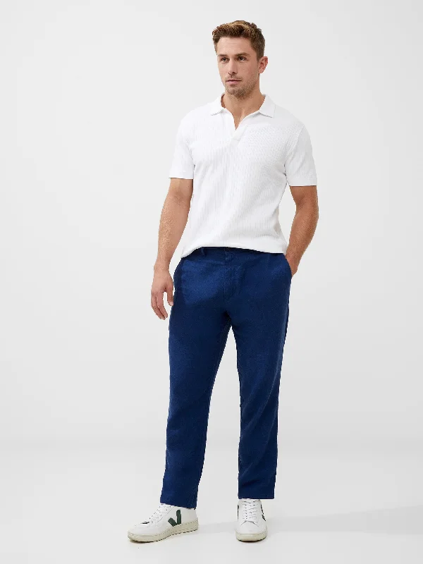 Men's Suits with Relaxed FitsLinen Blend Trousers