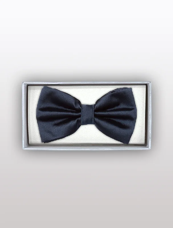 Essential Men's Business SuitsMens Adjustable Pre-Tied Satin Bowtie In Navy