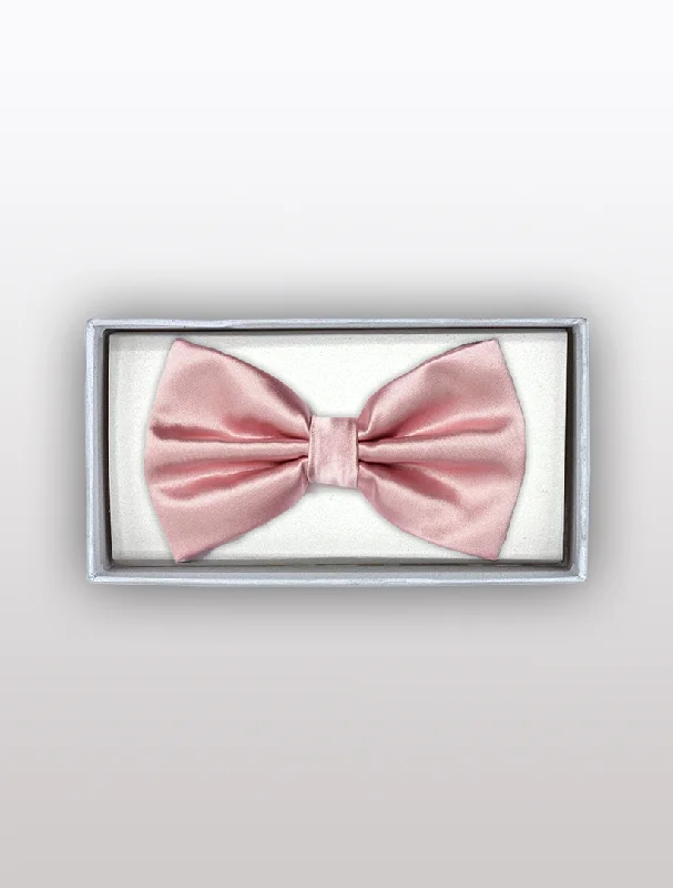 Men's Suits with Brass ButtonsMens Adjustable Pre-Tied Satin Bowtie In Pink