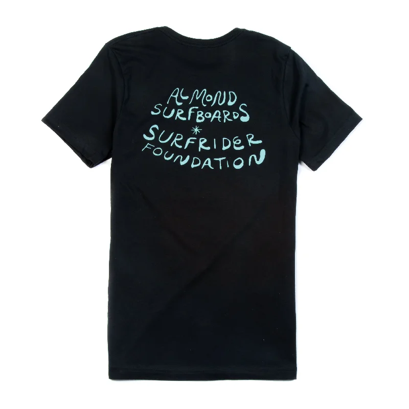 Men's Shirts with Hook-and-Loop ClosuresAlmond x Surfrider Script Tee (Men's)