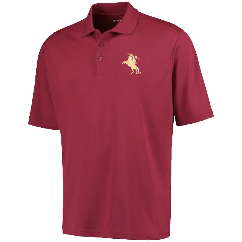 Men's Shirts with Antimicrobial TreatmentAntigua Men's Unconquered Silhouette Performance Knit Polo - Garnet