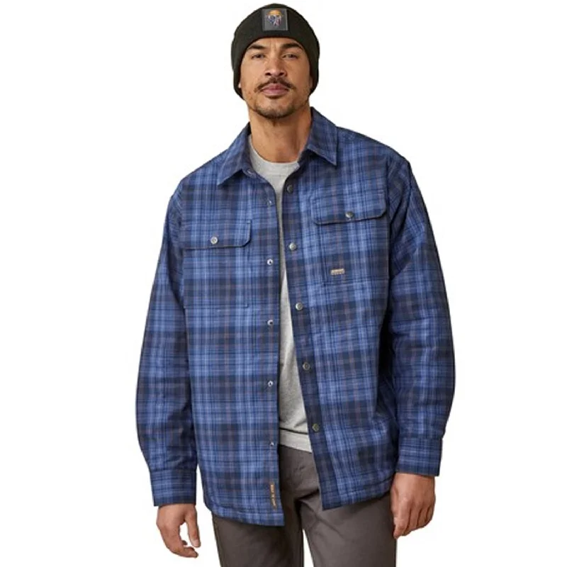 Men's Shirts with Elastic WaistbandsAriat Men's Rebar Flannel Insulated Shirt Jacket