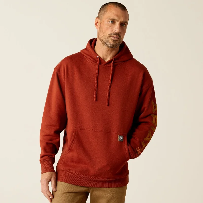 Men's Shirts with Patch PocketsAriat Men's Rebar Graphic Hooded Sweatshirt