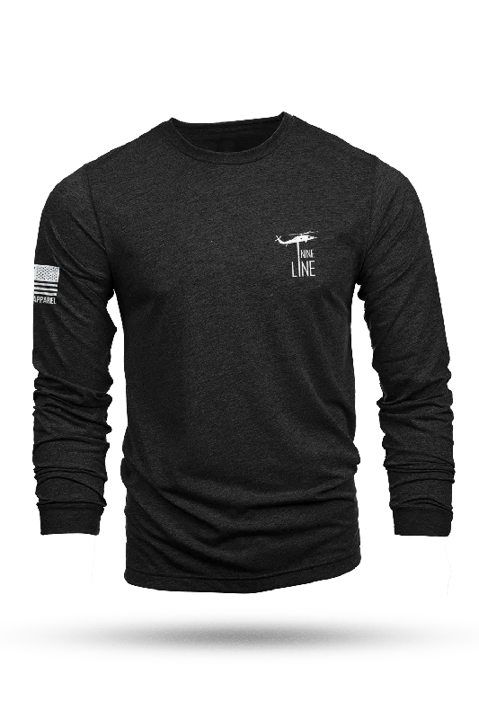 Men's Shirts with Logo EmbossmentsDropline Logo - Long-Sleeve T-Shirt