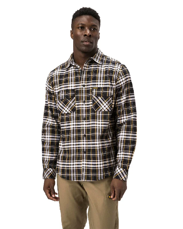 Men's Shirts with Mock NecksCAT Men's Plaid Long Sleeve Work Shirt