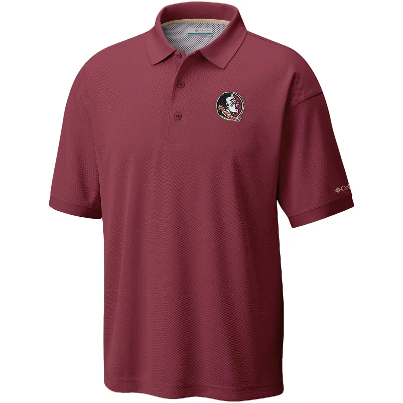 Lightweight Men's Linen ShirtsColumbia Men's Seminole Logo Tamiami Polo - Garnet