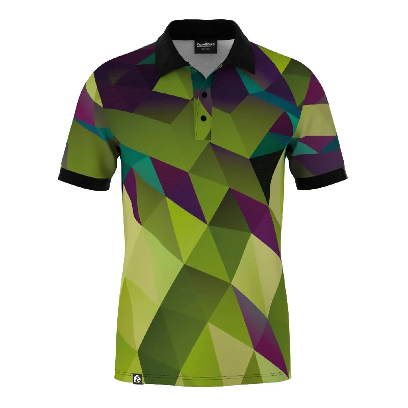 Men's Shirts with Checkered PatternsCubes Jungle Polo Shirt