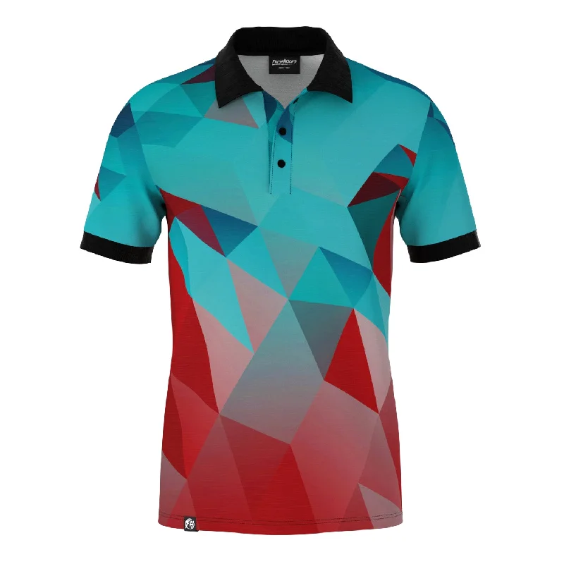 Men's Shirts with Geometric PatternsCubes Mars Polo Shirt