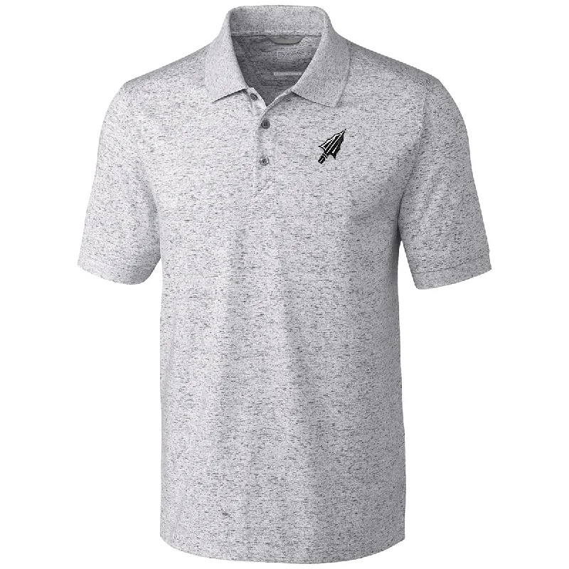 Men's Shirts with Convertible CollarsCutter & Buck Men's Arrowhead Logo Tri-blend Space Dye Polo - Elemental Grey