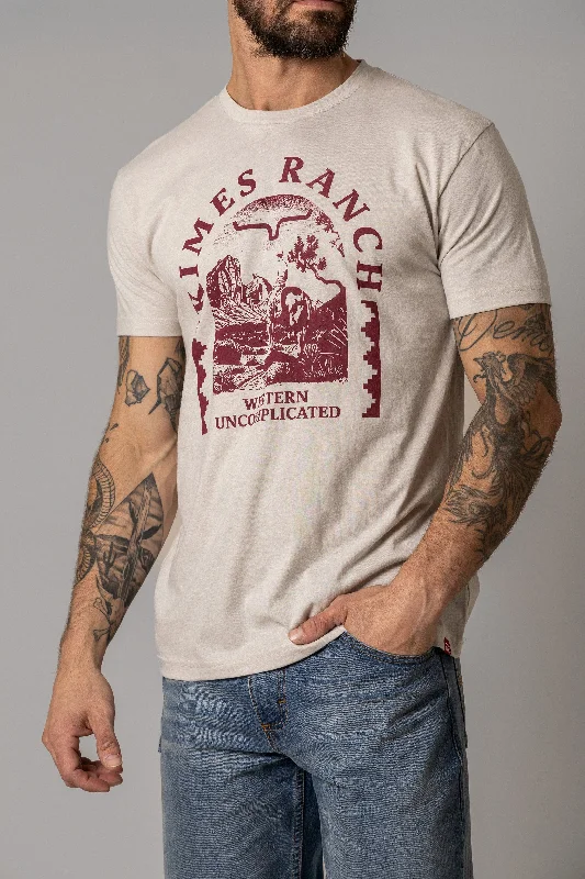 Men's Shirts with Contrast StitchingDesert Arch