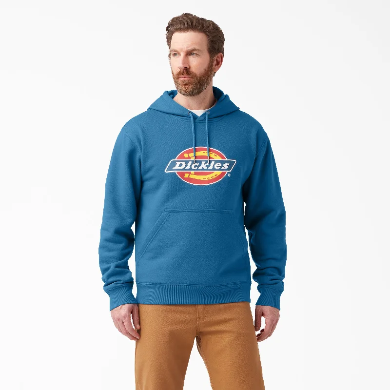 Stylish Men's HenleysDickies Men's Tri-Color Logo Knit Fleece Hoodie