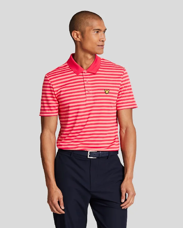 Men's Flowy Shirts for a Relaxed LookGolf Broad Stripe Polo Shirt