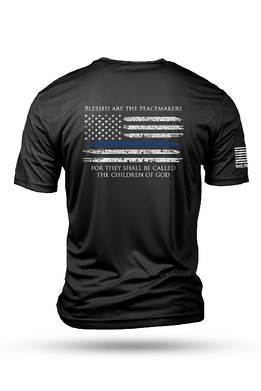 Men's Shirts for BoatingThin Blue Line - Moisture Wicking T-Shirt