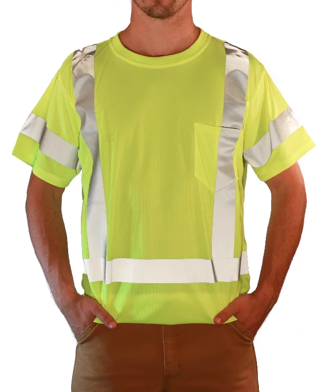 Men's Shirts with Pocket SquaresML Kishigo Men's Class 3 Hi-Vis T-Shirt