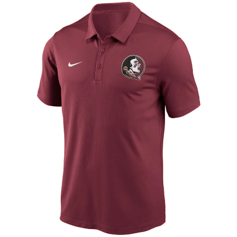 Men's Casual Shirts for Everyday WearNike Men's Seminole Logo Dri-fit Franchise Polo - Garnet