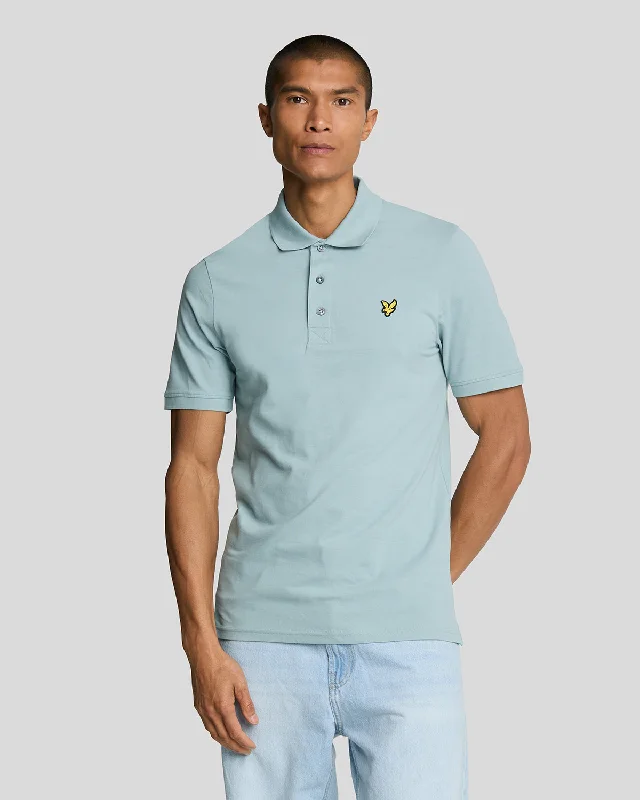 Men's Shirts with Mandarin CollarsPlain Polo Shirt