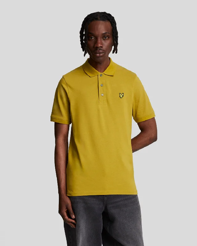 Men's Shirts with High NecksPlain Polo Shirt