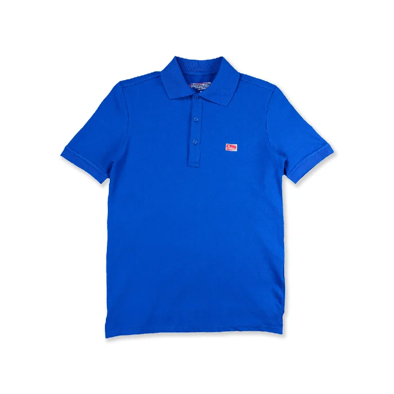 Men's Shirts with Button-Down PocketsTMC Flag (1 inch) Polo - Royal Blue