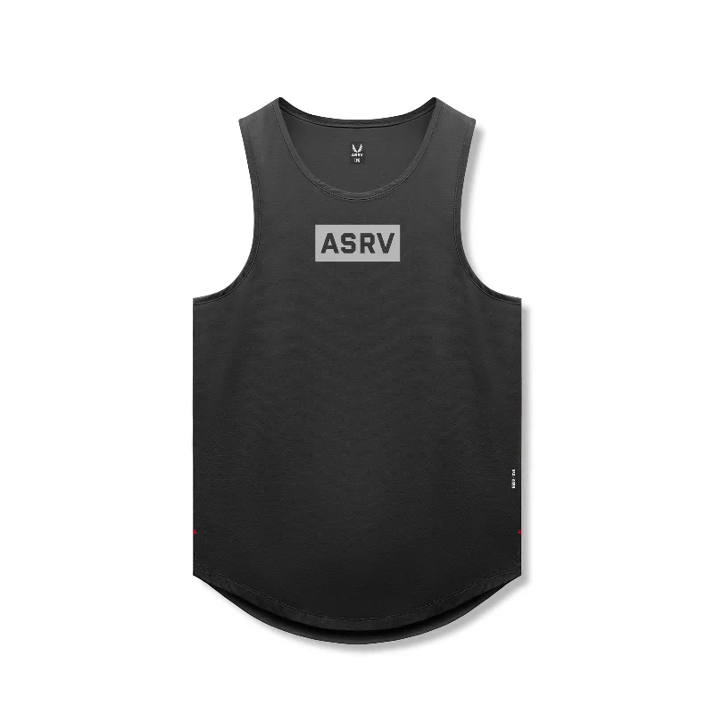 Men's Shirts with UV Protection0830. AeroSilver® Tank Top - Black "Box Logo"