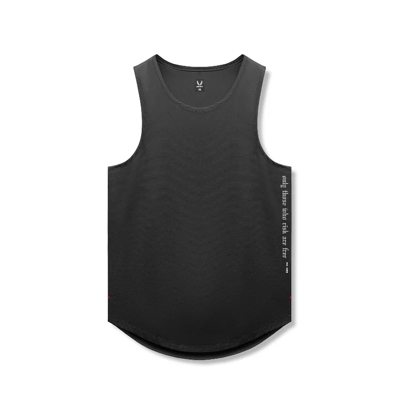 Men's Dressy Shirts for Formal Events0830. AeroSilver® Tank Top - Black "OTWR"