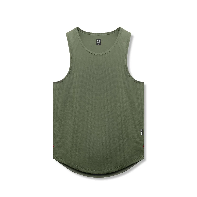 Men's Shirts with Appliqué Details0830. AeroSilver® Tank Top - Olive