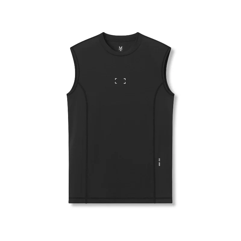 Men's Shirts with Pocket Squares0909. WarpFlexx™ Compression Cutoff - Black "Space Bracket"