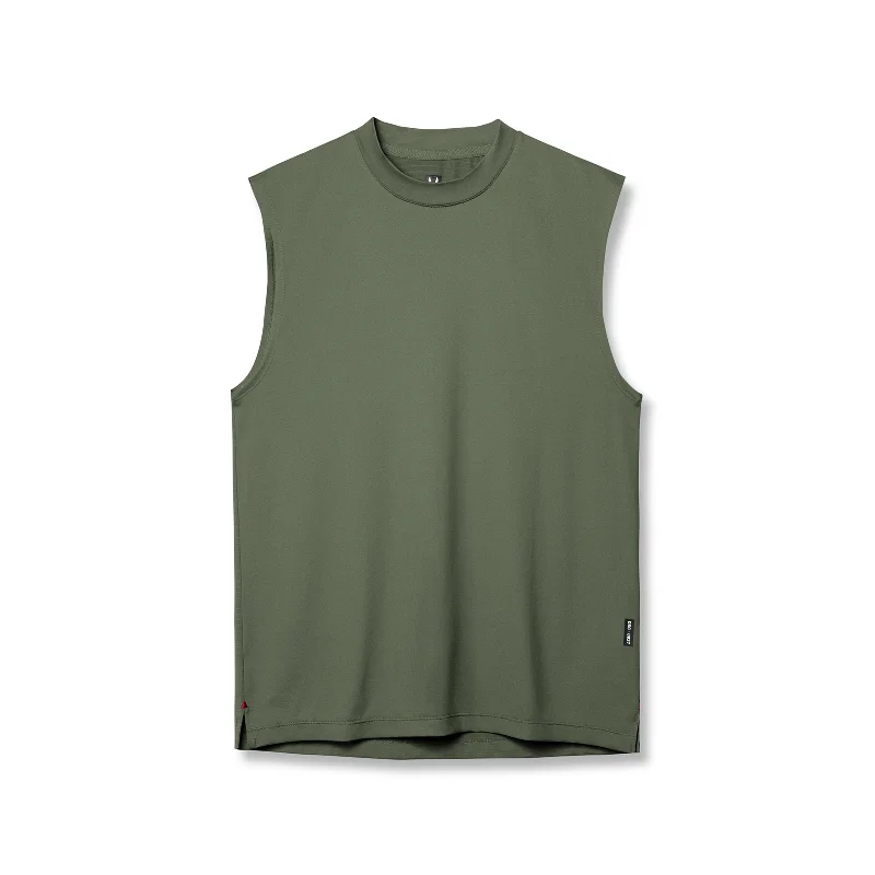 Men's Shirts with Mock Necks0927. 3D-Lite® 2.0 Lycra® Relaxed Cutoff - Olive