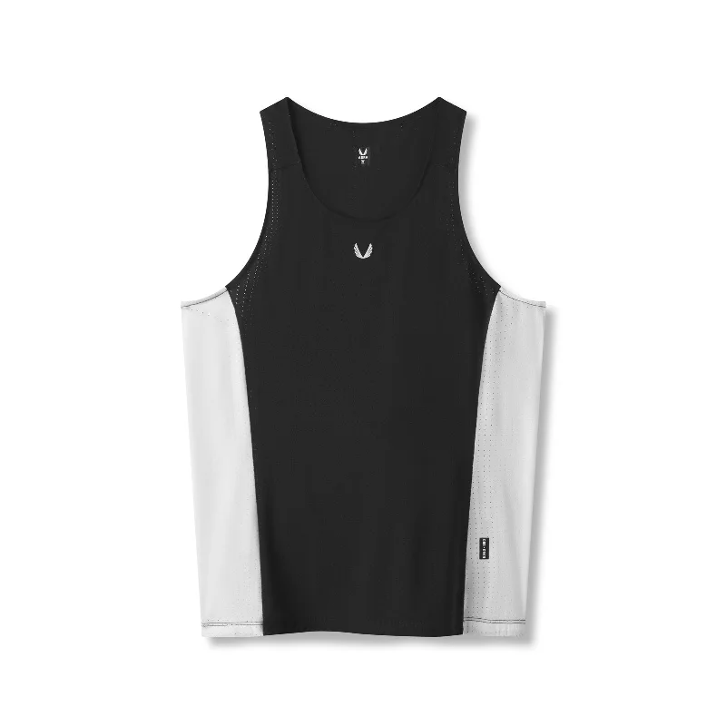 Striped Men's Tops0949. Laser-Vent™ Singlet Tank - Black/White