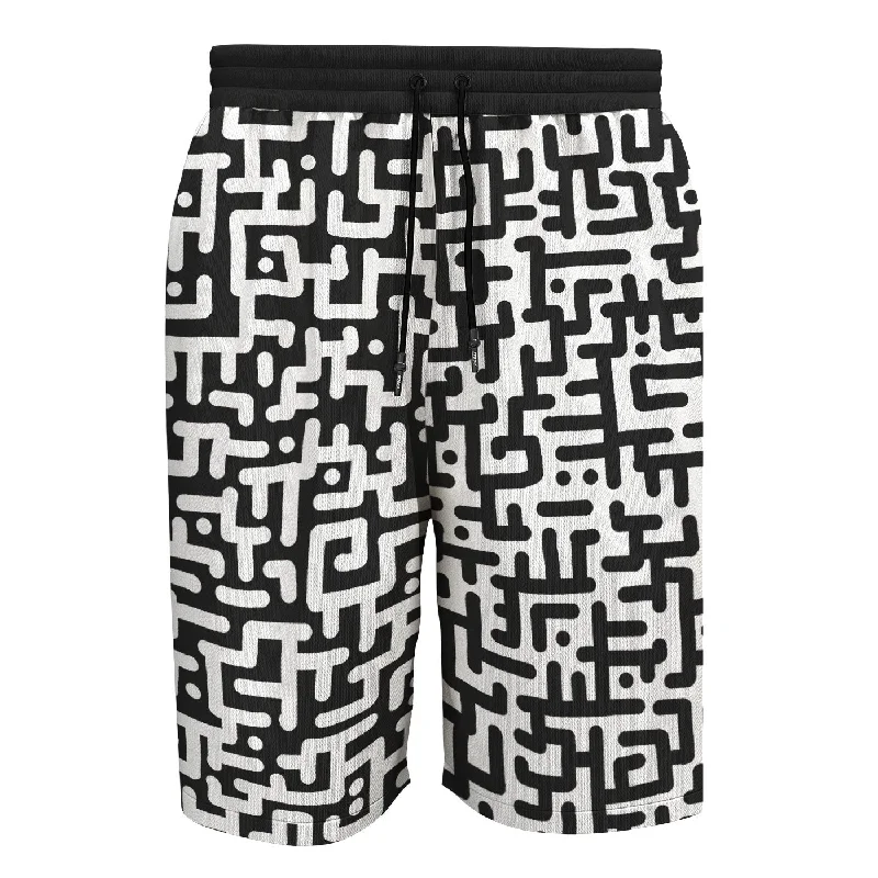 Men's High-Waisted Pants for a Retro StyleBlack And White Beauty Shorts