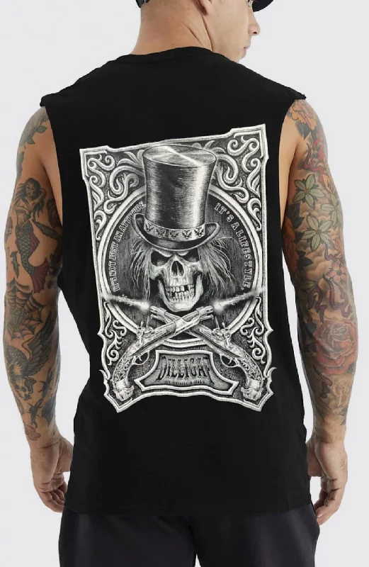 Men's Shirts with Embellished HemlinesDOA Muscle shirt